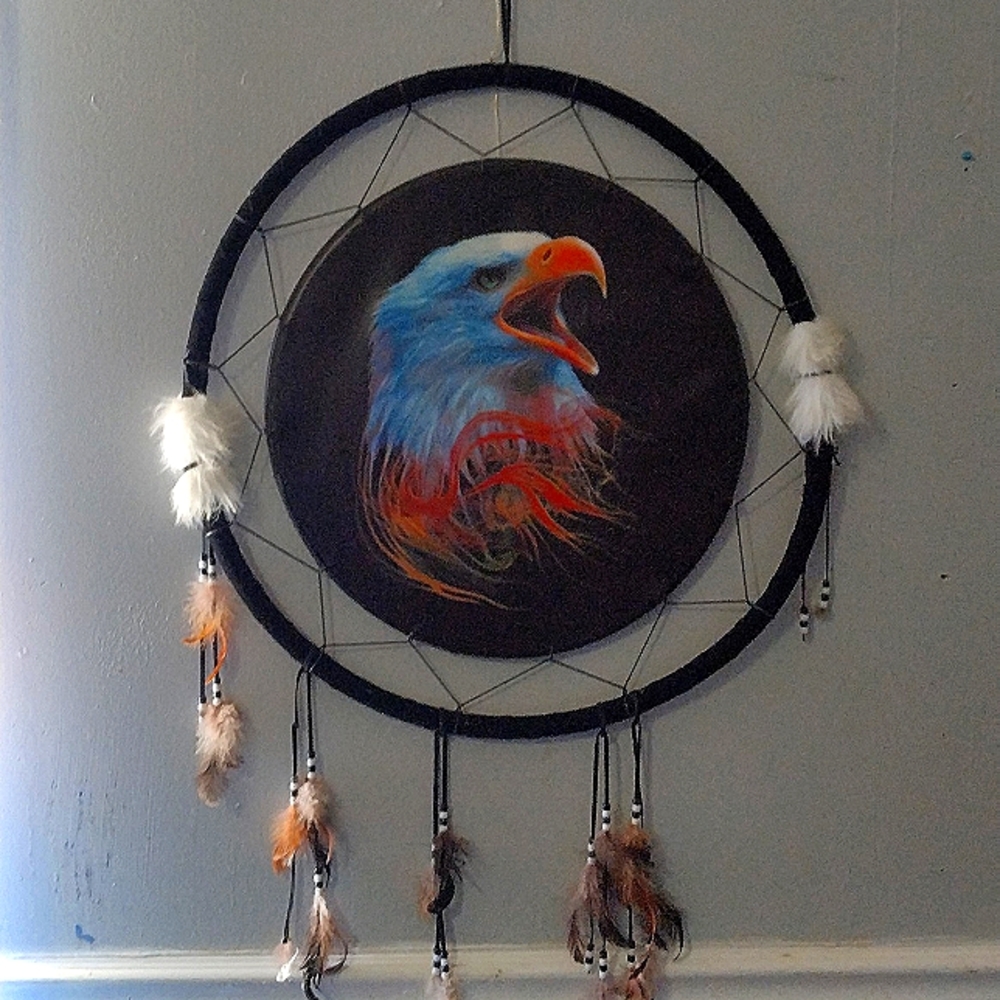 Huge eagle dream catcher